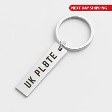 Personalised  Rectangle License Plate Keychain