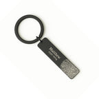 Fingerprint Handwriting Keychain, Custom Engraved Keepsake