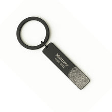 Fingerprint Handwriting Keychain, Custom Engraved Keepsake