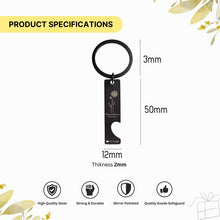 Personalised Mirror Finish Birth Flower Keychain