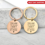 Funny Work Quote Keychain, Sarcastic Coworker Gift