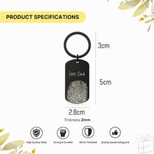 Fingerprint & Handwriting Keychain, Custom Keepsake Gift