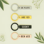 Personalised  Rectangle License Plate Keychain