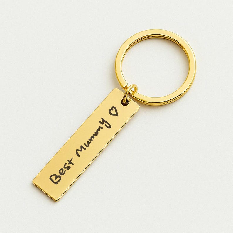 Stainless Steel Custom Handwriting Keychain