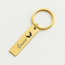 Custom Name Keychain, Personalized Engraved Gift