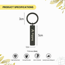 Custom Name Keychain, Personalized Engraved Gift