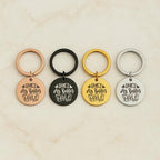 Custom Engraved Gold "She’s My Better Half" Keychain