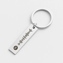 Custom Spotify Keychain, Personalized Music Gift