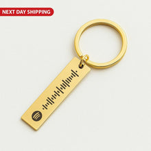 Custom Spotify Keychain, Personalized Music Gift