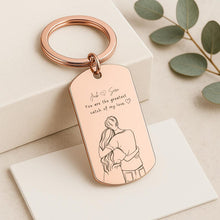 Custom photo keychain for remembrance gift