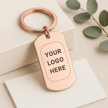 Custom Logo Engraved Corporate Keyring