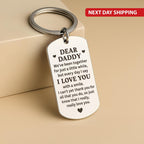Engraved "Daily Reminders" Motivational Keychain