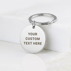 Personalized Mirror Polished Front & Back Engraved Keychain