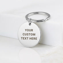 Personalized Mirror Polished Front & Back Engraved Keychain