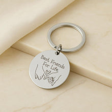 Best Friends for Life Keyring, Engraved Matching Gift