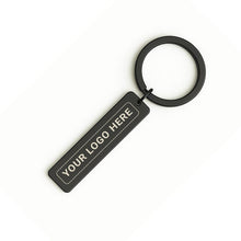 Custom Logo Keychain, Rectangle Engraved Business Gift