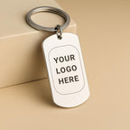 Custom Logo Engraved Corporate Keyring