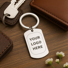 Custom Logo Engraved Corporate Keyring