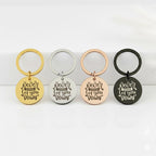 "Never Gonna Let You Down" Engraved Keychain