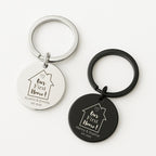 First Home Keychain, Stainless Steel Couple Gift
