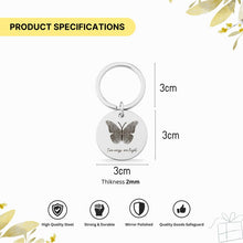 Fingerprint Butterfly Keychain, Custom Memorial Gift