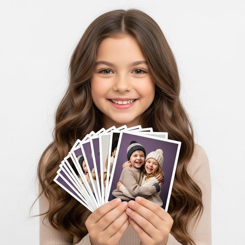 Personalised Photo Fridge Magnets Set, Custom Picture Magnets for Wedding/Anniversary Gift, Refrigerator Decor Durable Flexible Magnet Print