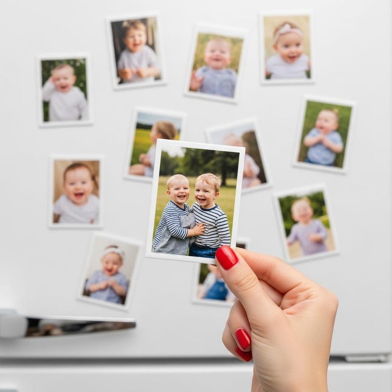 Personalised "Newborn Baby" Photo Fridge Magnets