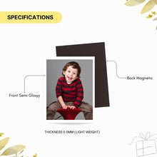 Custom Newborn Baby Photo Fridge Magnets, Personalised Magnetic Birth Announcement, Baby Milestone Picture Print, Baby Shower Gift Keepsake