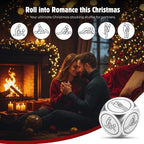 Pack of 5 Couple Dice Set, Christmas Stocking Stuffer Gift, Fun Activity & Decision Dice for Romantic Game Night, Aluminium Engraved Dice