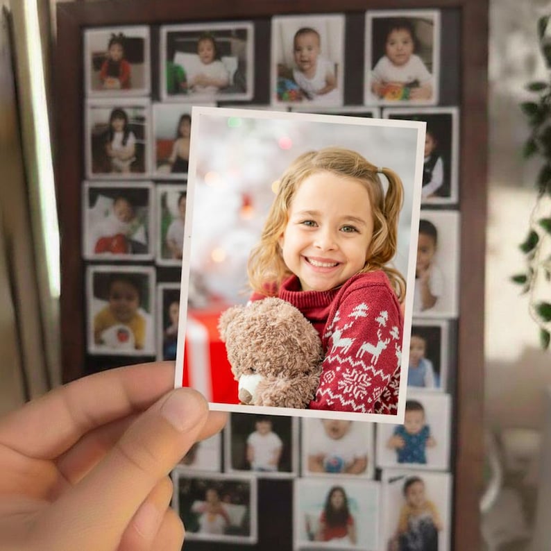 Personalised Photo Fridge Magnets Set, Custom Picture Magnets for Wedding/Anniversary Gift, Refrigerator Decor Durable Flexible Magnet Print