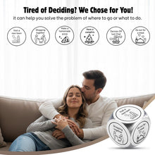 Pack of 5 Couple Dice Set, Christmas Stocking Stuffer Gift, Fun Activity & Decision Dice for Romantic Game Night, Aluminium Engraved Dice