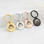 Merry Christmas Personalised Keychain, Engraved Holiday Gift