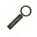 Personalised Christmas Keychain, Engraved Name Bar Gift