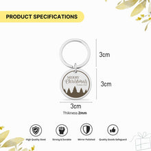 Merry Christmas Personalised Keychain, Engraved Holiday Gift