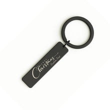 Personalised Christmas Keychain, Engraved Xmas Bar Gift