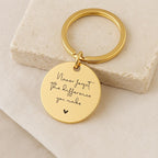 Stainless Steel Keychain, Custom Engraved Gift