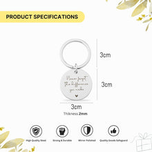 Stainless Steel Keychain, Custom Engraved Gift