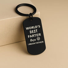 World’s Best Father Keychain, Engraved Photo & Text Gift