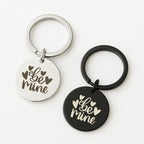 "Be Mine" Keychain, Custom Photo Sketch Gift