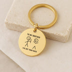 "I've Got Your Back" Keychain, Custom Photo Gift