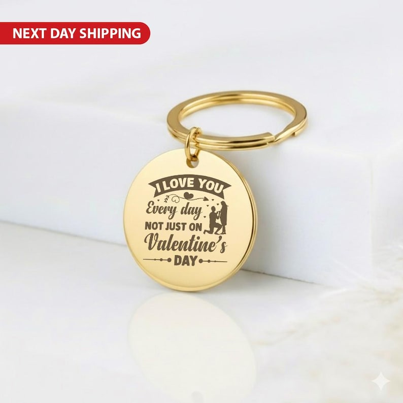 Custom Photo Keychain, Double-Sided Engraved Gift