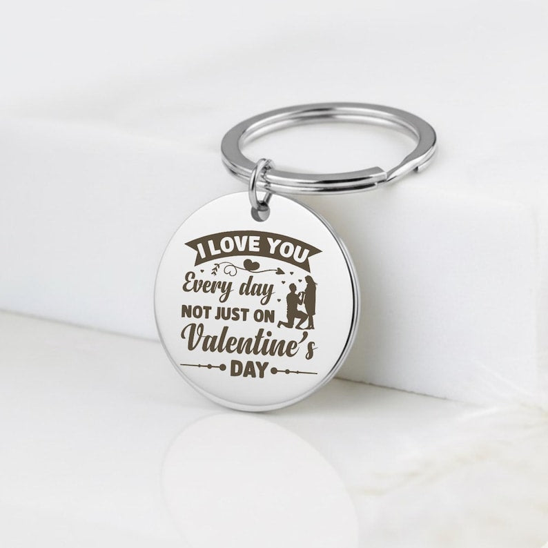 Custom Photo Keychain, Double-Sided Engraved Gift