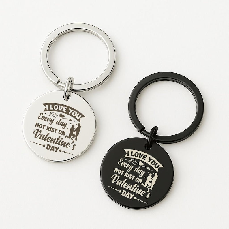 Custom Photo Keychain, Double-Sided Engraved Gift