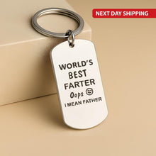 World’s Best Father Keychain, Engraved Photo & Text Gift