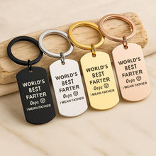 World’s Best Father Keychain, Engraved Photo & Text Gift