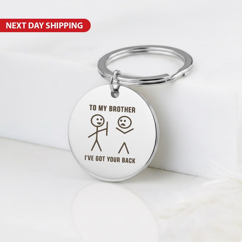 "I've Got Your Back" Keychain, Custom Photo Gift
