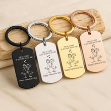Valentine’s Day Photo Keychain, Custom Engraved Keyring