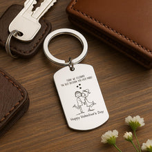 Valentine’s Day Photo Keychain, Custom Engraved Keyring
