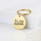 Valentine's Photo Keychain, Custom Sketch & Text Gift