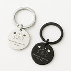 Custom "You Mean the World to Me" Sketch Keyring